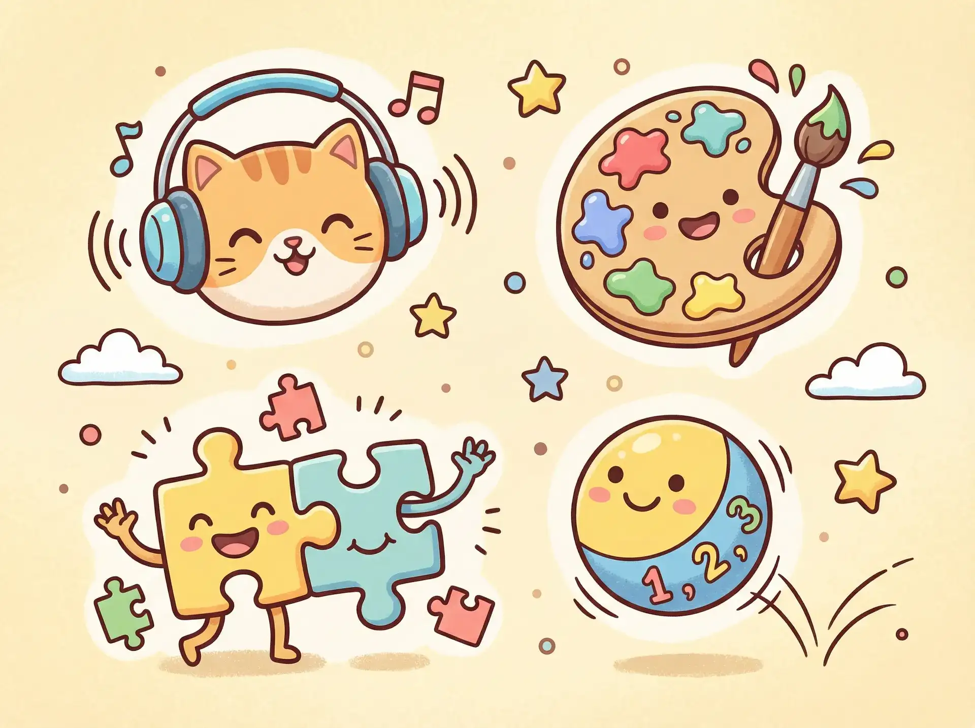 小朋友的手工作品 - 亲爱的 快 要你 给我 益智创作